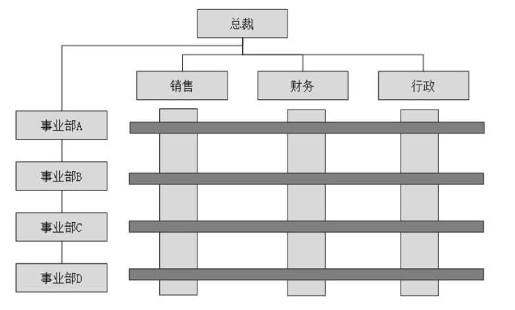 矩阵式组织结构结构图图片